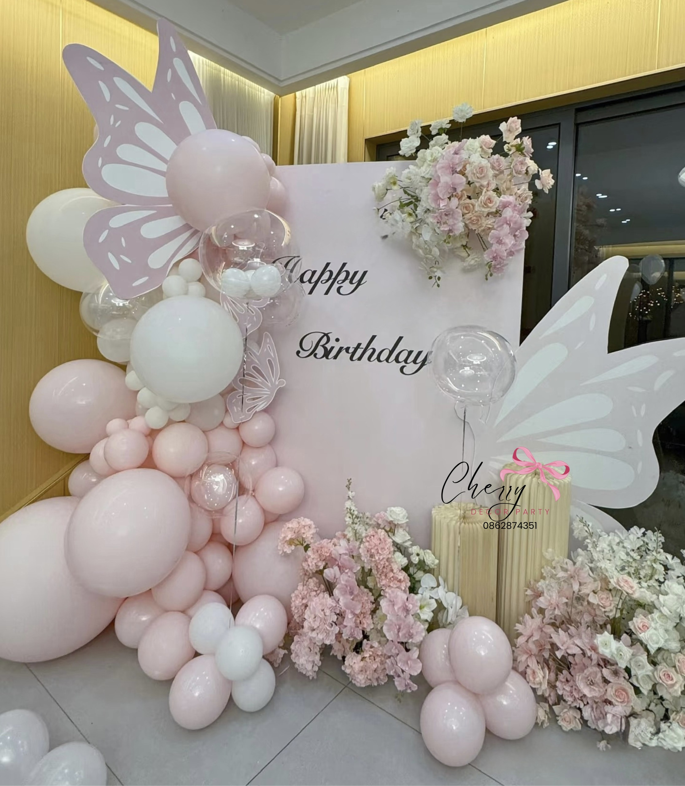 Mẫu trang trí 17 — Cherry Decor Party