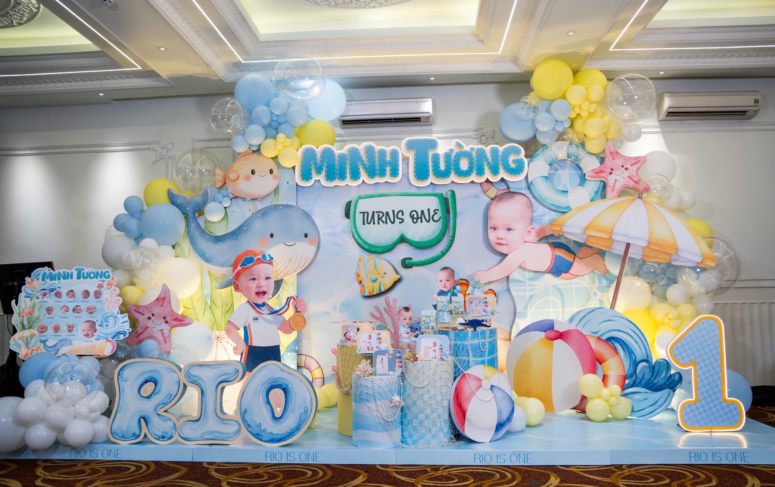 Mẫu trang trí biển bé trai