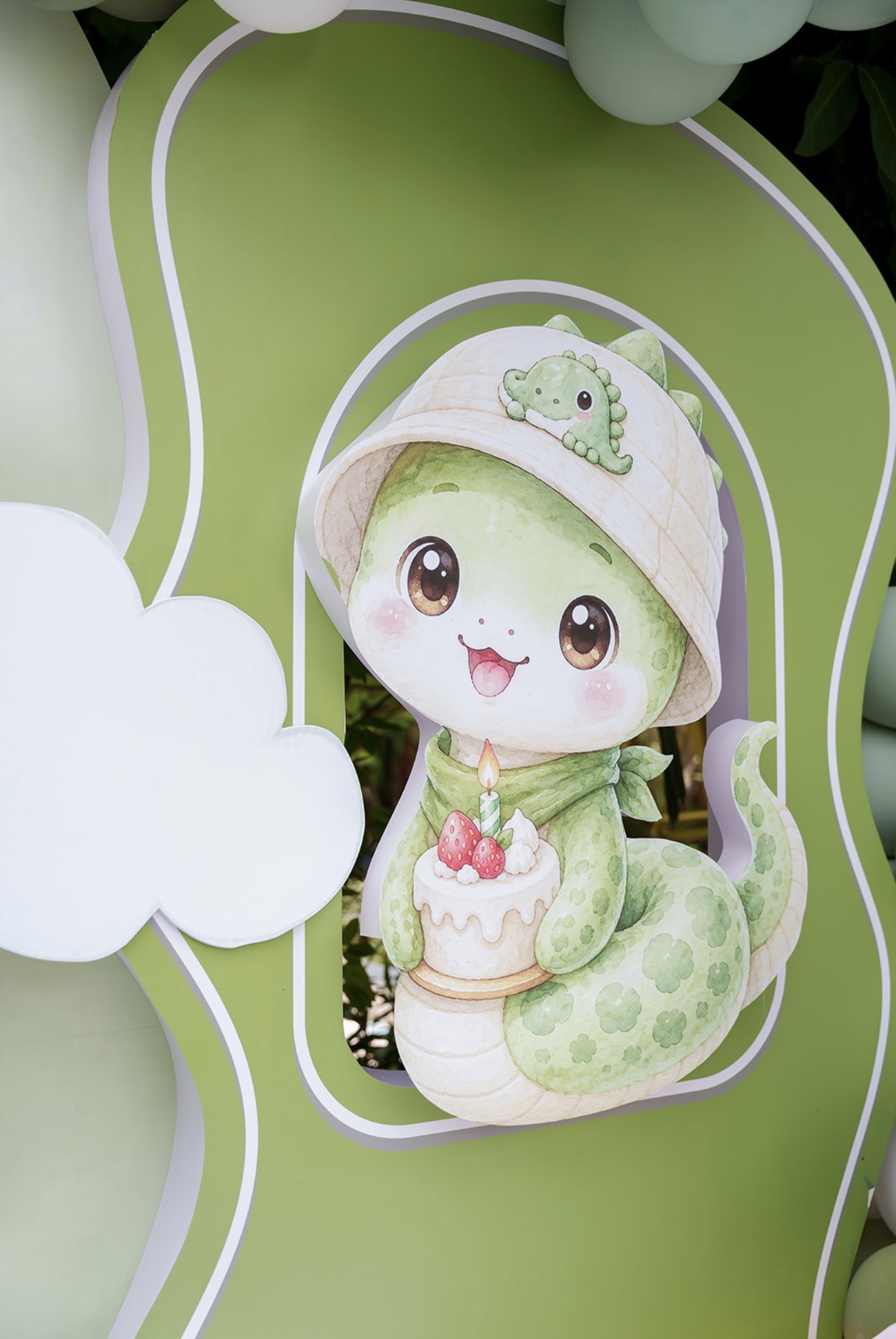 Mẫu trang trí tone xanh lá — ảnh 3