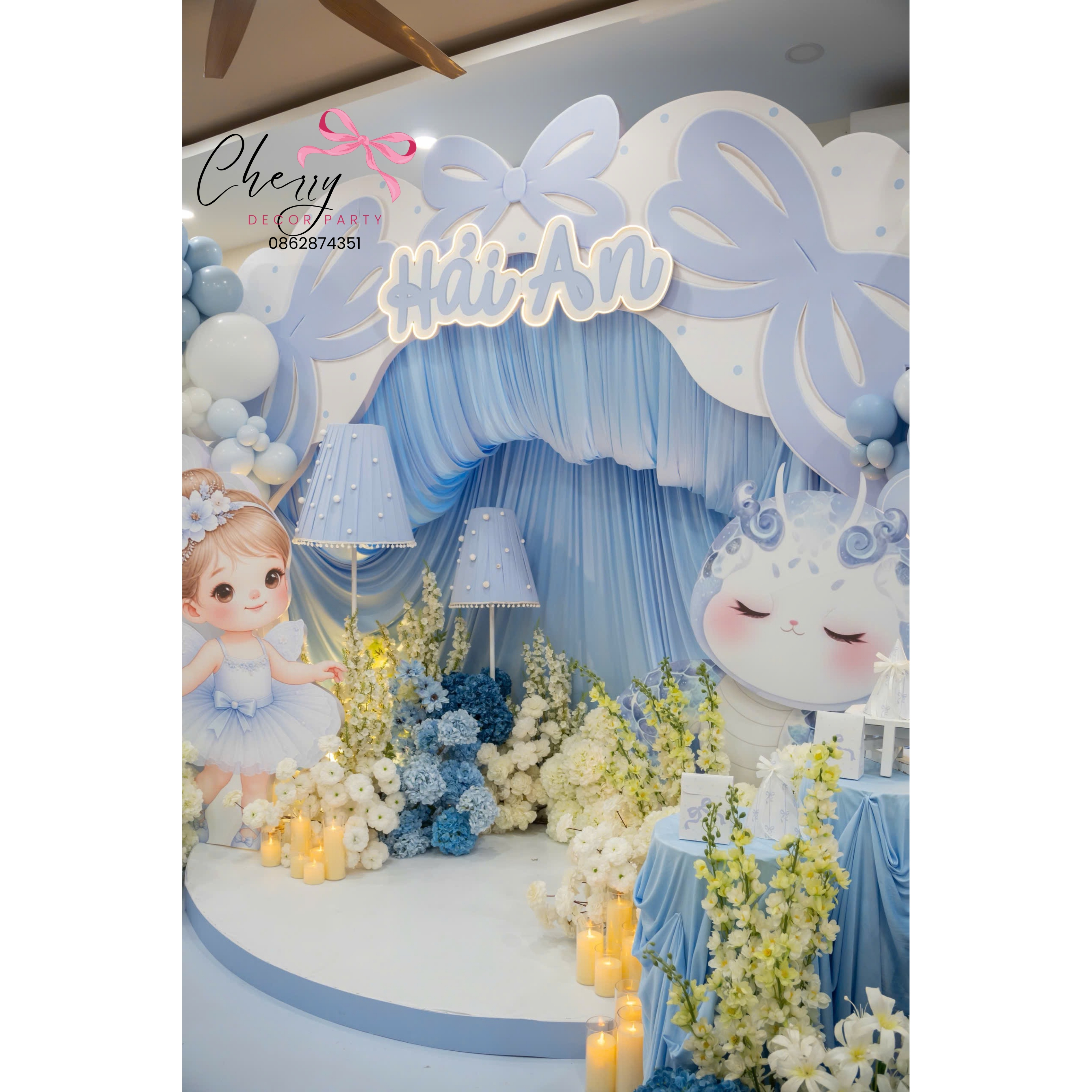 Mẫu trang trí tone xanh baby bé gái — ảnh 6