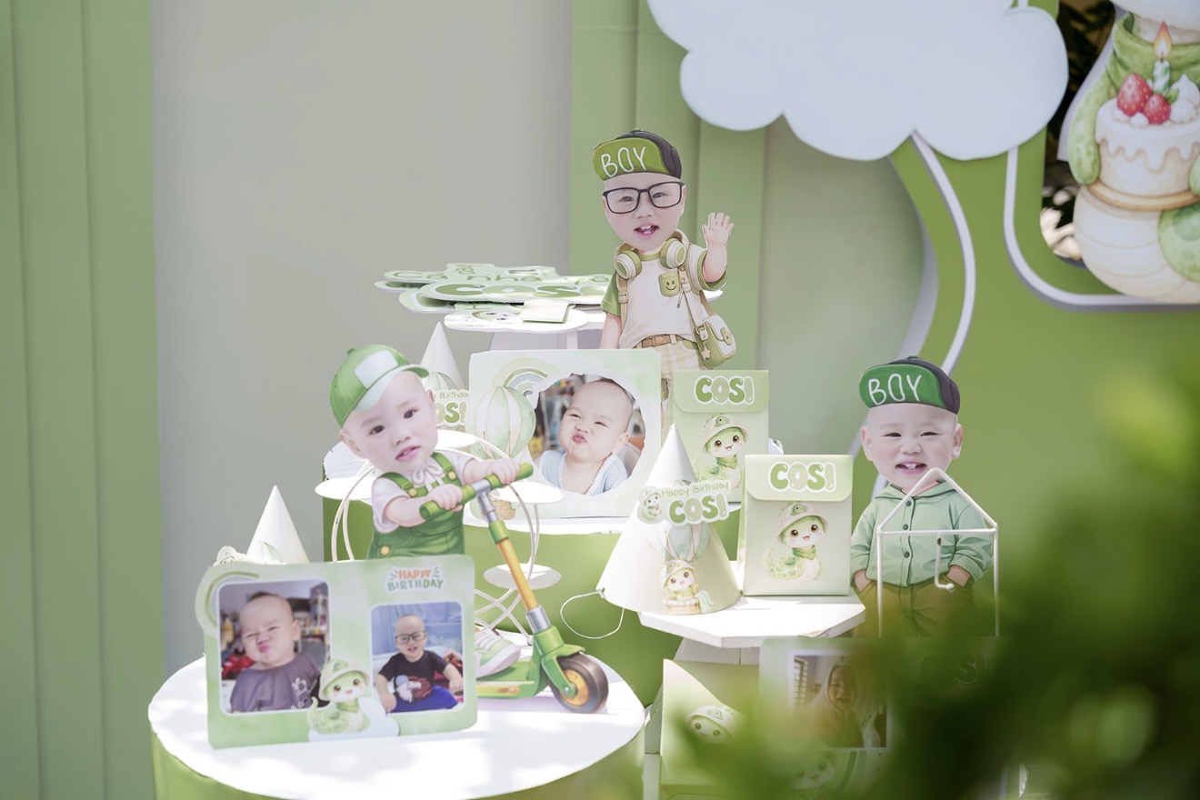 Mẫu trang trí tone xanh lá — ảnh 6