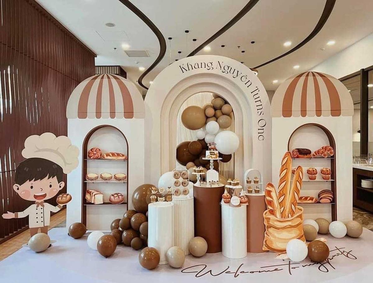 Mẫu trang trí chủ đề bánh mì