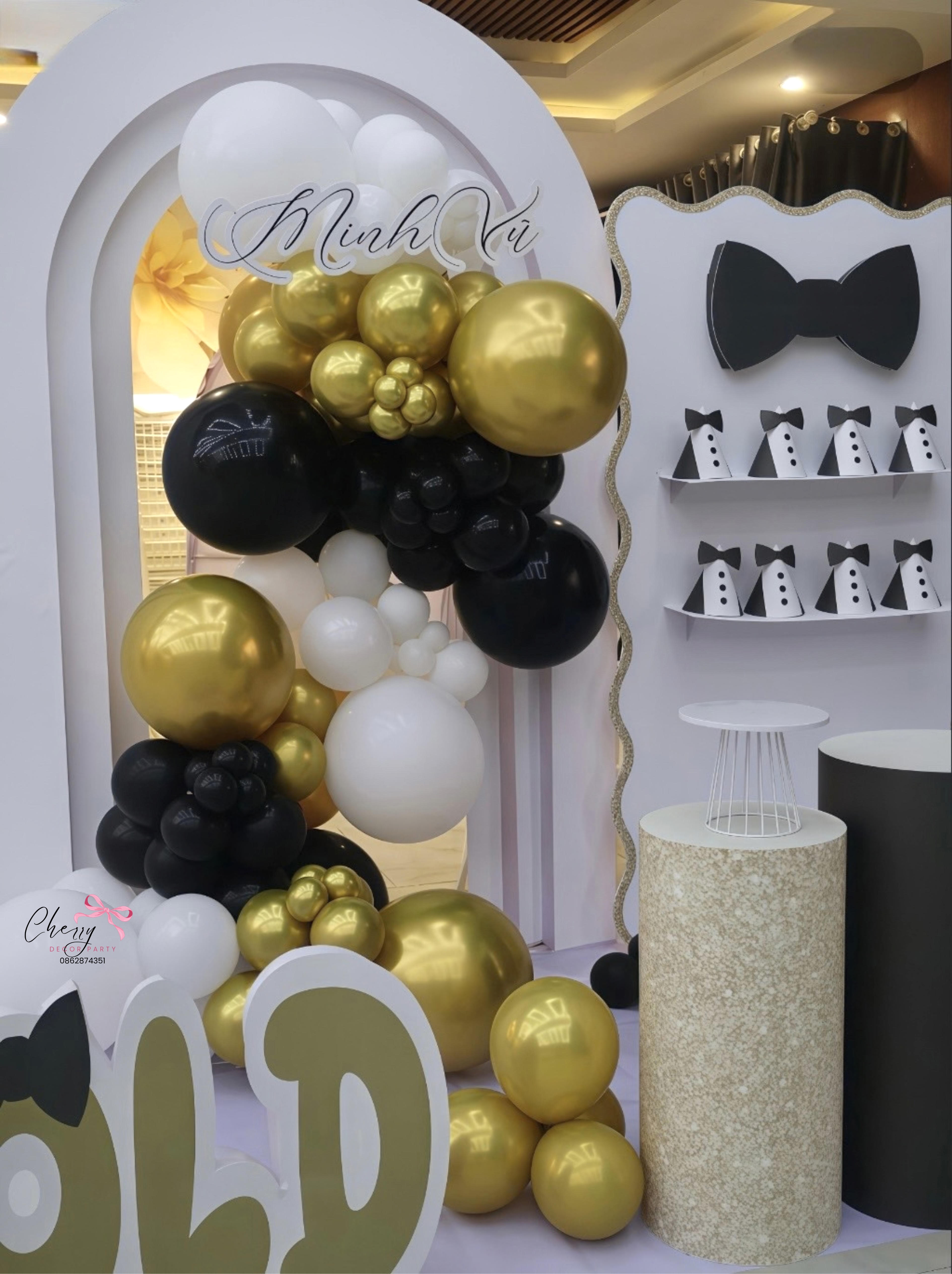 Mẫu trang trí sinh nhật tuxedo bé trai — ảnh 2