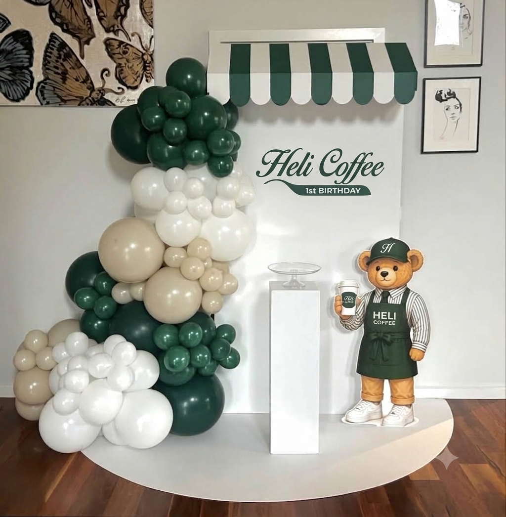 Mẫu trang trí sinh nhật / khai trương quán coffe